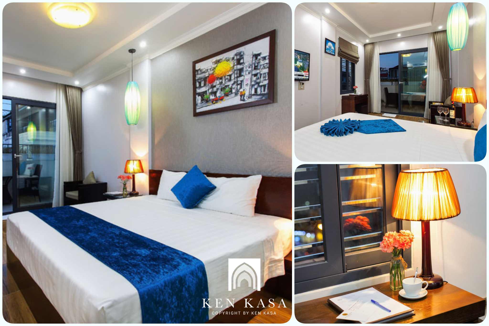 Phòng suite có ban công tại Hanoi Bella Rosa Suite 